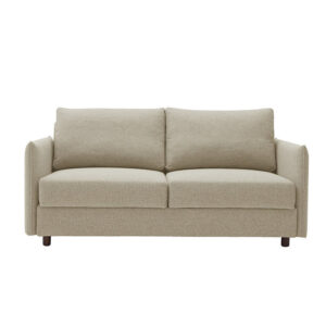 Venice Slim Arm Sofa Double Bed, Taupe
