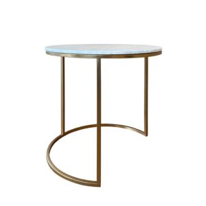 Alexa Nesting Side Table, Marble Top Large