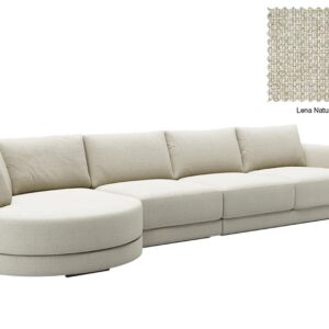 Basel 4 Seat Round Left Chaise Sofa